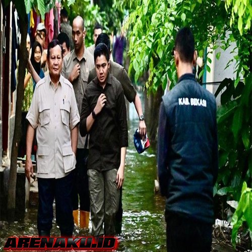 Prabowo Tinjau Banjir di Bekasi, Kapolres Jamin Bantuan ke Warga Terpenuhi